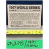 Image 2 : MLB Baseball Card - 1971 Vintage Rare World Series Fleer Cards All Mint!