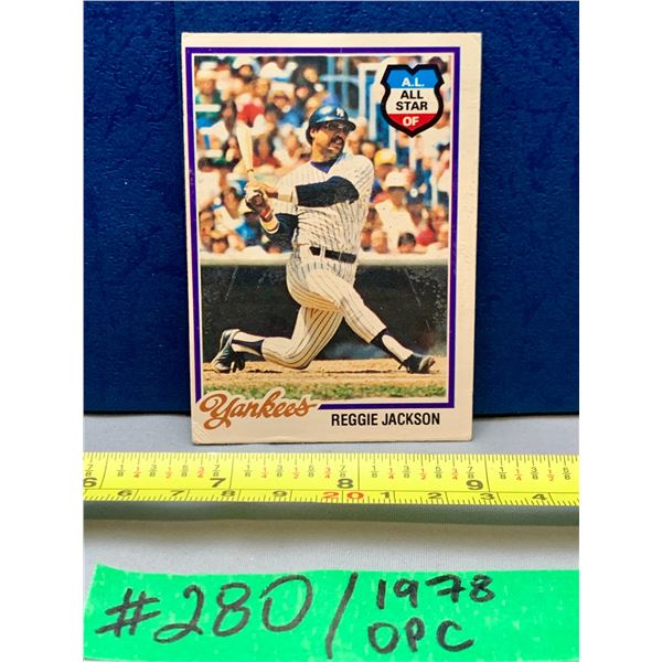 MLB Baseball Card - 1978 OPC Vintage Reggie Jackson A.L. All-Star #110