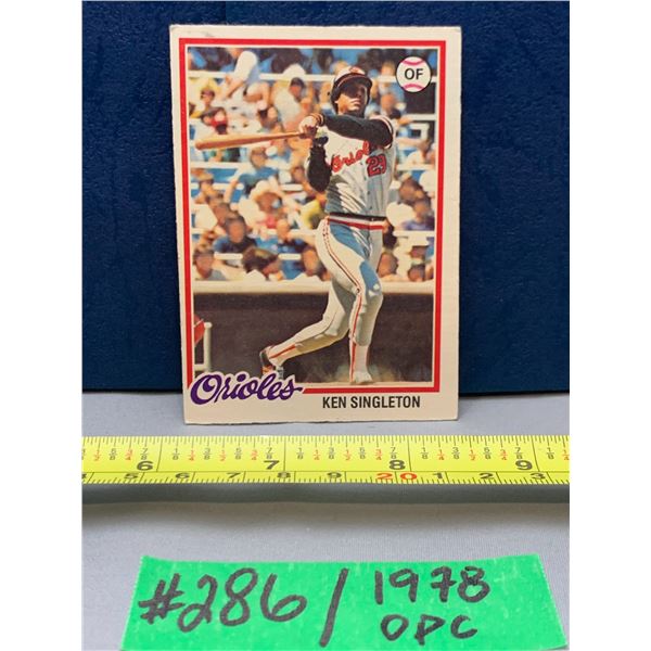 MLB Baseball Card - 1978 OPC Vintage Ken Singleton #80