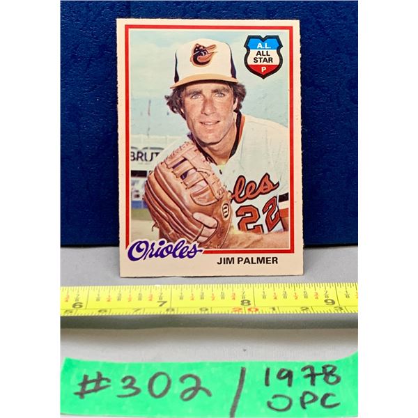 MLB Baseball Card - 1978 OPC Vintage Jim Palmer A.L. All Star #179 RARE!
