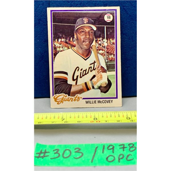 MLB Baseball Card - 1978 OPC Vintage Willie McCovey #185