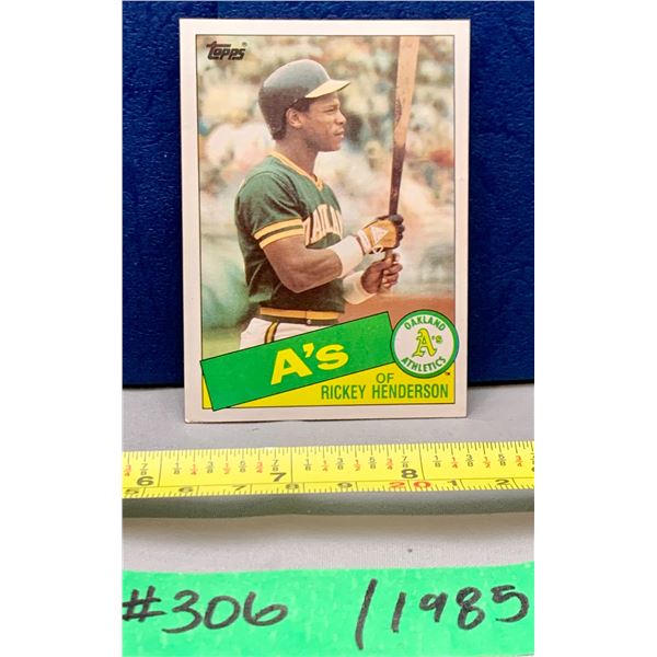 MLB Baseball Card - 1985 Vintage Ricky Henderson #115