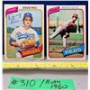 Image 1 : MLB Baseball Card - 1980 Vintage Doug Rau & Mario Soto