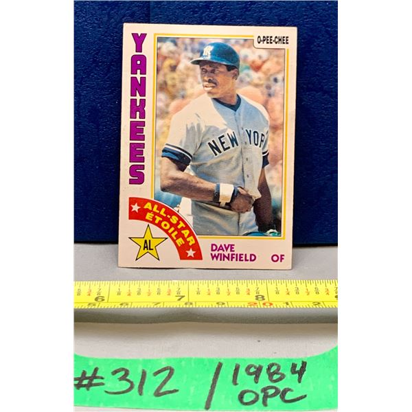 MLB Baseball Card - 1984 OPC Vintage Dave Winfield A.L. All Star #266