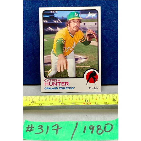 MLB Baseball Card - 1980 Vintage Catfish Hunter #41