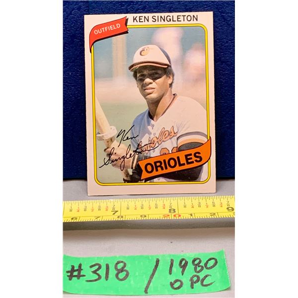 MLB Baseball Card - 1980 OPC Vintage Ken Singleton #178