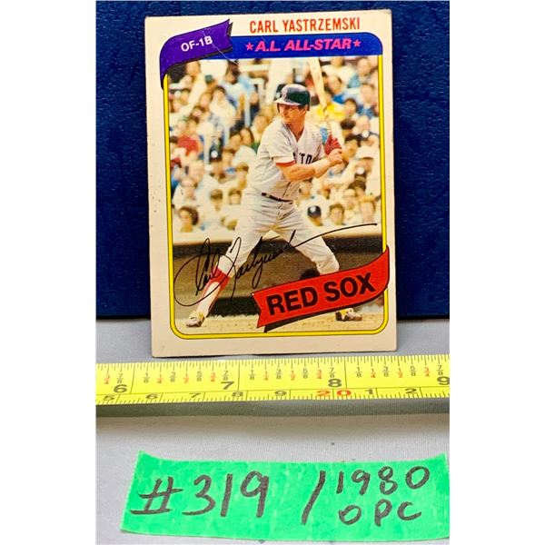 MLB Baseball Card - 1980 OPC Vintage Carl Yastrzemski #365