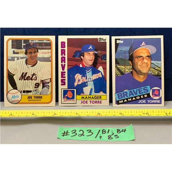 MLB Baseball Card - 1981; 84; & 85 Vintage Joe Torre
