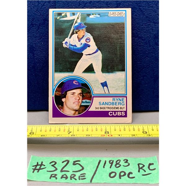 MLB Baseball Card - 1983 OPC Vintage Ryne Sandberg Rookie Card #83 RARE!