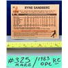 Image 2 : MLB Baseball Card - 1983 OPC Vintage Ryne Sandberg Rookie Card #83 RARE!