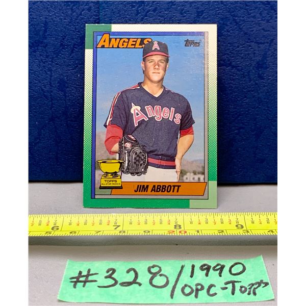 MLB Baseball Card - 1990 Vintage Jim Abbott Rookie Card #675