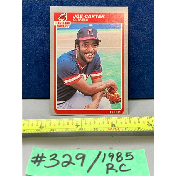 MLB Baseball Card - 1985 Fleer Vintage Joe Carter Rookie Card #443
