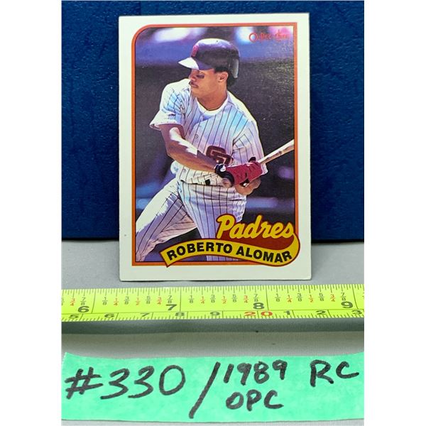 MLB Baseball Card - 1989 OPC Vintage Roberto Alomar Rookie Card #206