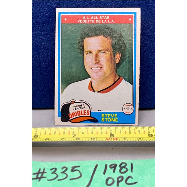 MLB Baseball Card - 1981 OPC Vintage Steve Stone All Star #101