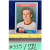 Image 1 : MLB Baseball Card - 1981 OPC Vintage Steve Stone All Star #101