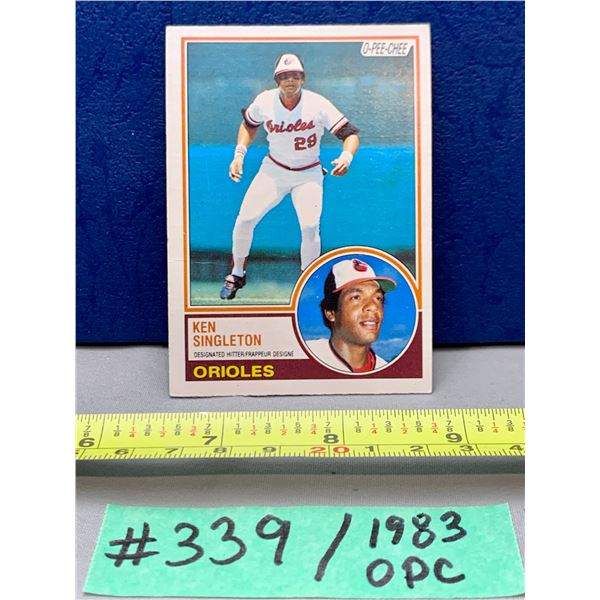 MLB Baseball Card - 1983 OPC Vintage Ken Singleton #85