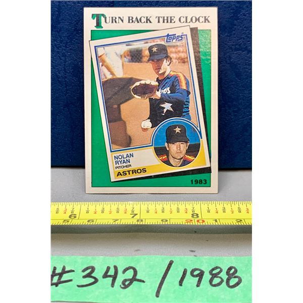 MLB Baseball Card - 1986 Vintage Nolan Ryan Turn Back the Clock #661