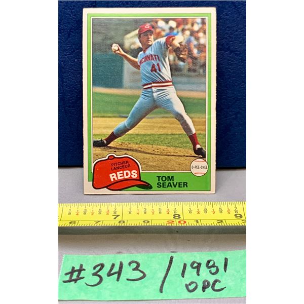 MLB Baseball Card - 1981 OPC Vintage Tom Seaver #220