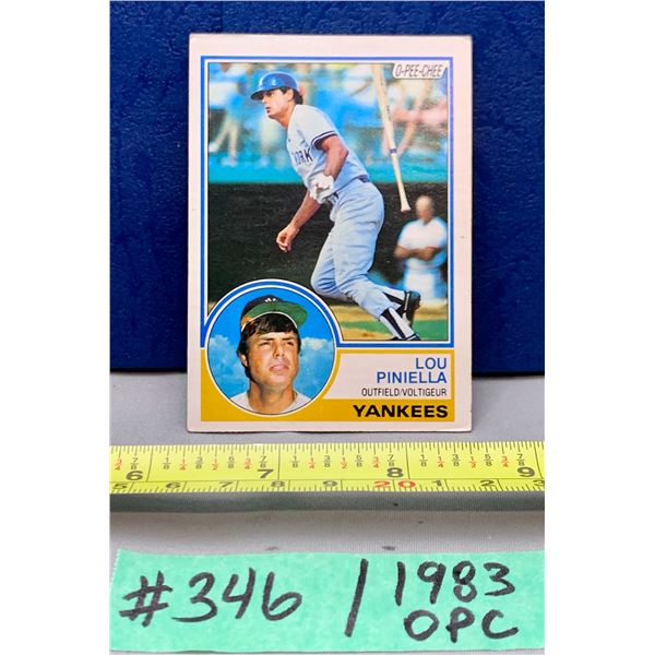 MLB Baseball Card - 1983 OPC Vintage Lou Piniella #307
