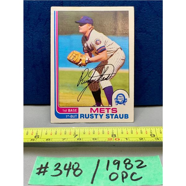 MLB Baseball Card - 1982 OPC Vintage Rusty Staub #270
