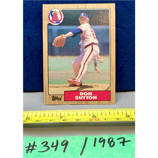 MLB Baseball Card - 1987 Vintage Don Sutton