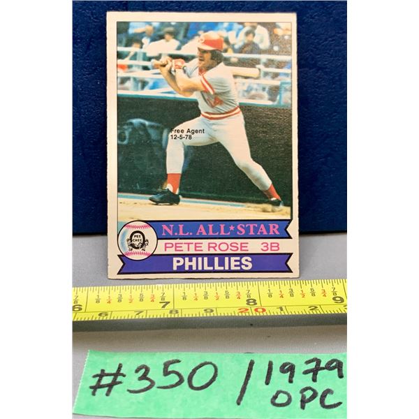 MLB Baseball Card - 1979 OPC Vintage Pete Rose All Star