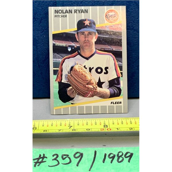 MLB Baseball Card - 1989 Fleer Vintage Nolan Ryan