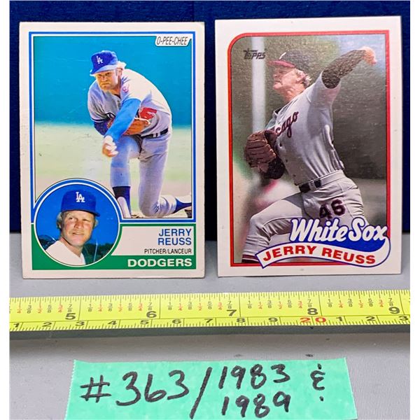 MLB Baseball Card - 1983 & 1989 Vintage Jerry Reuss