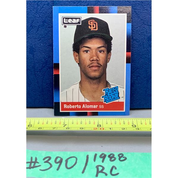 MLB Baseball Card - 1988 Leaf Vintage Roberto Alomar Rookie Card