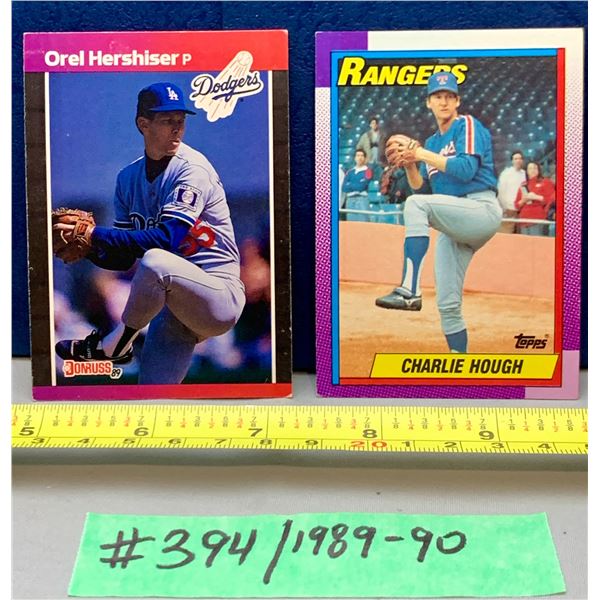 MLB Baseball Card - 1989-1990 Vintage Hershiser & Hough