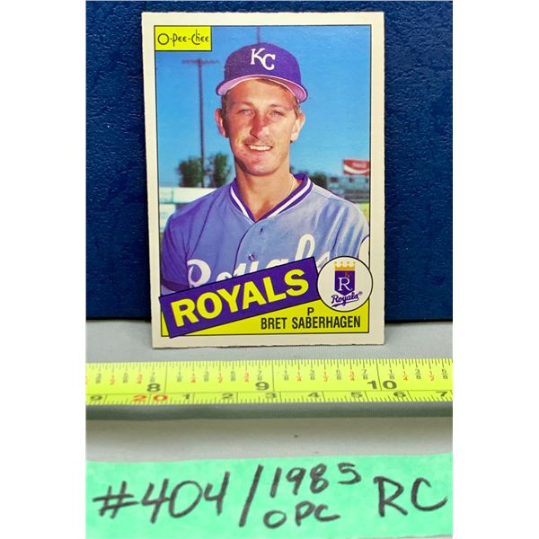 MLB Baseball Card - 1985 OPC Vintage Bret Saberhagen Rookie Card RARE!
