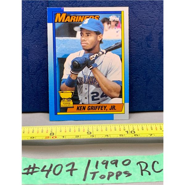 MLB Baseball Card - 1990 Topps Vintage Ken Griffey Jr. Rookie Card
