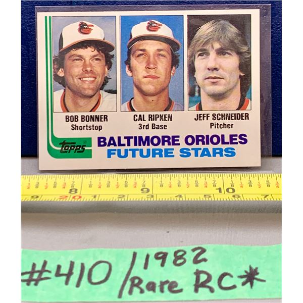 MLB Baseball Card - 1982 Rare OPC Vintage Orioles Future Stars Call Ripken Rookie Card #21