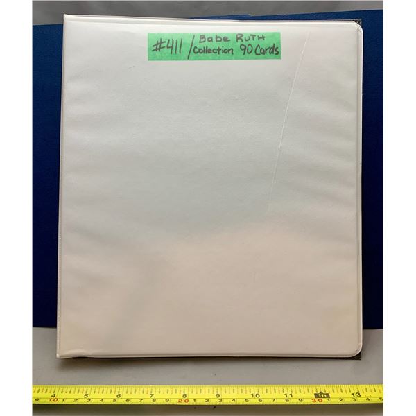 MLB Baseball Card - Babe Ruth Collection 90 x Rare Cards in Sleeves & Binder