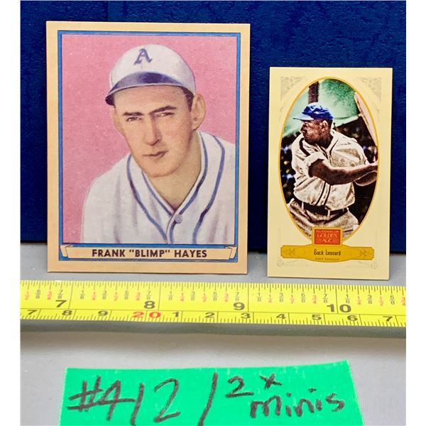 MLB Baseball Card - 2 x Minis Both Rare