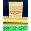 Image 2 : MLB Baseball Card - Babe Ruth Rare Mini Card