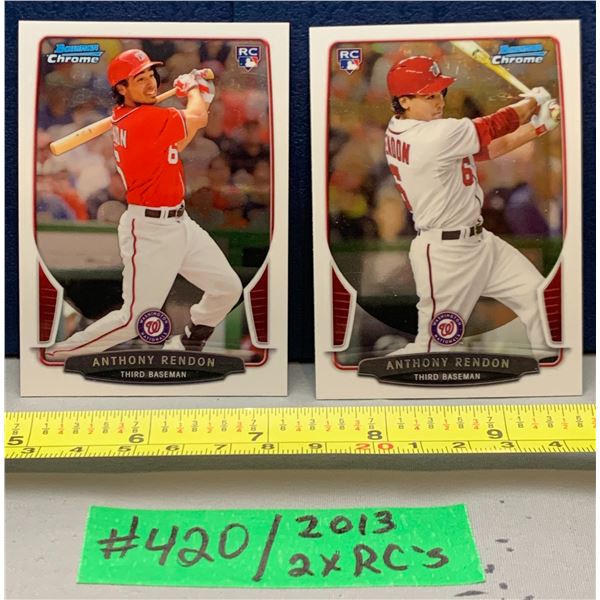 MLB Baseball Card - 2 x Anthony Rendon Rookie Cards