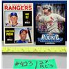 Image 1 : MLB Baseball Card - 2013 Rangers Rookie Stars & Albert Pujols Chrome Rookie Card