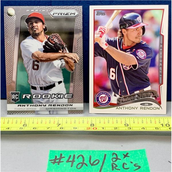 MLB Baseball Card - 2 x Anthony Rendon Rookie Cards / Rare Prizm