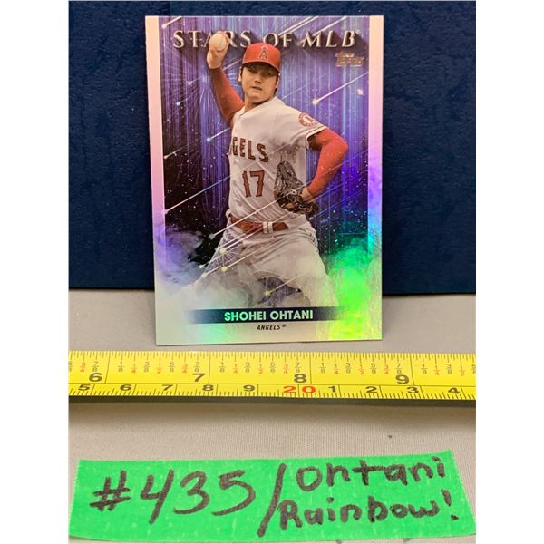 MLB Baseball Card - Shohei Ohtani 2022 Topps Rainbow Chrome Stars of MLB Card! Rare!