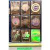 Image 1 : MLB Baseball Card - 18 x National League 1991 - 92 Upper Deck Hologram Sticker Cards