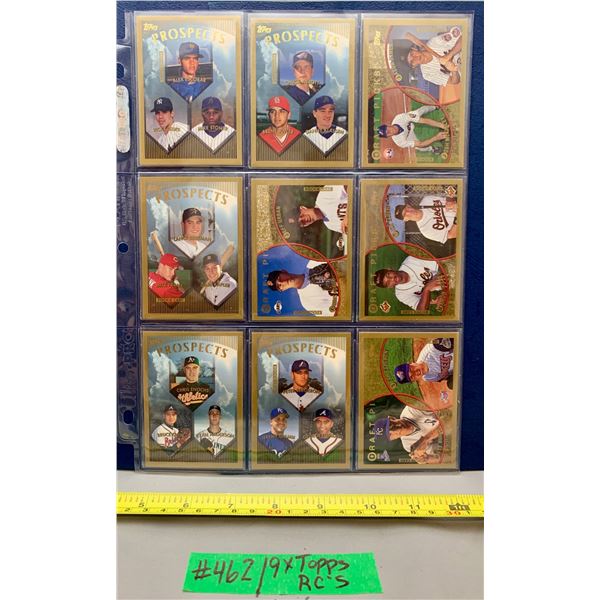 MLB Baseball Card - 9 x Topps Rookie Prospects Cards