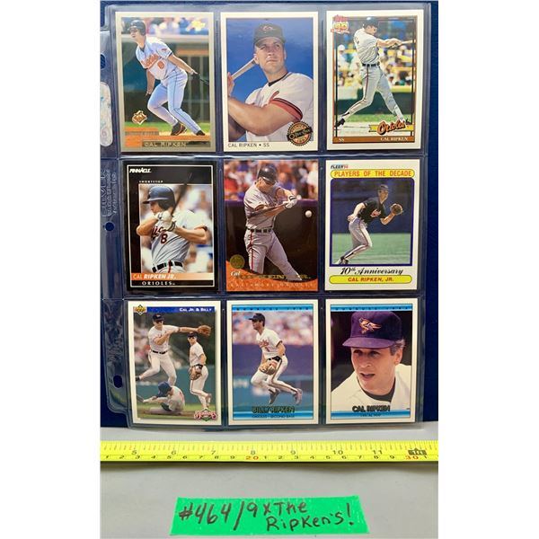 MLB Baseball Card - 9 x 'The Ripkens" Cards - HTF Cards!
