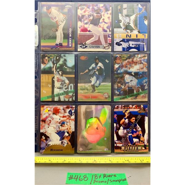 MLB Baseball Card - 8 x Rare Promo / Sample Cards!