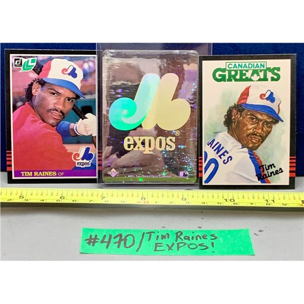 MLB Baseball Card - Tim Raines Montreal expos / Canadian Gretas!