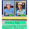 Image 1 : MLB Baseball Card - Toronto Blue Jays 1981 Bob Bailor & Mike Barlow