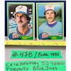 Image 1 : MLB Baseball Card - Toronto Blue Jays 1981 Jackson Todd & Dave Stieb