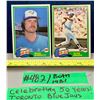 Image 1 : MLB Baseball Card - Toronto Blue Jays 1981 Mark Bomback & Alvis Woods