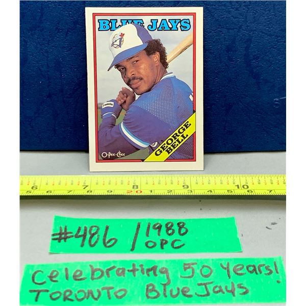 MLB Baseball Card - Toronto Blue Jays Vintage 1988 OPC George Bell