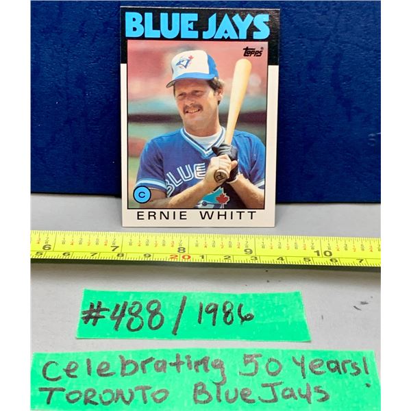 MLB Baseball Card - Toronto Blue Jays 1986 Ernie Whitt